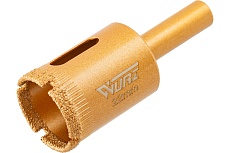 Коронка алмазная по керамике и стеклу 22 мм WURZ 91022