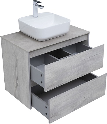 Тумба со столешницей Aquanet Nova Lite 75 см, 2 ящика