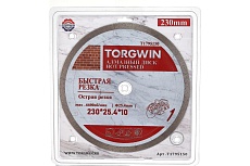 Диск алмазный отрезной сплошной по керамике 230х25.4/10х1.8 мм All-over Segmented slim Professional for Ceramic Industrial TORGWIN T1795150
