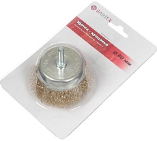 Щетка для дрели 80 мм, чашка со шпилькой BARTEX 265913