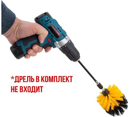 Щетки сменные для уборки, химчистки автомобиля, набор 4 предмета ISMA ISMA-7713(58509)