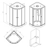 Душевая кабина Am.Pm X-Joy W94C-401-100MT 100x100 см прозрачная, матовый хром