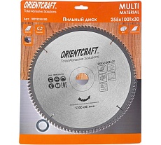 Диск пильный по мультиматериалам Orientcraft 255х30/20мм, 100Z 10092255100