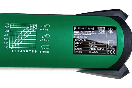 Аппарат для сварки пластика Leister Triac ST 230В, 1600Вт, 141.227