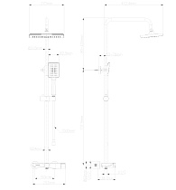 Душевая стойка Wonzon&Woghand WW-AE33110-MW белый матовый