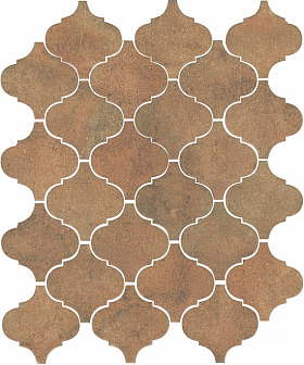 Керамическая плитка Kerama Marazzi Арабески котто рыжий 26х30 см, 65003