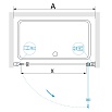 Душевая дверь RGW Dolphin TN-03B 80x195 черный, прозрачное 54930308-14