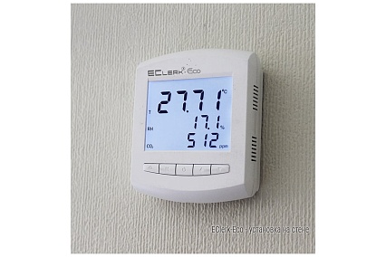 Измеритель температуры влажности и концентрации Relsib CO2 EClerk-Eco-RHTC-0-0-0 4610146060095