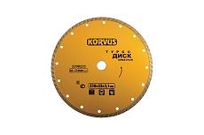 Диск алмазный турбо 230x3.1x22 мм Korvus 2208225 Лк-00003267