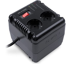 Стабилизатор SVEN VR-V1000 (500Вт,Входное 184-285В, 2×CEE7/4+1×ІЕС320 розеток) SV-015572