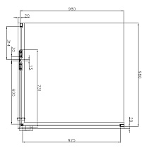 Душевой уголок Aquanet Logic AE32-S-100x100U-CT 100x100