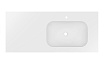 Раковина Vincea Elise 120 см Corian, белый матовый, правая VCB-4EL120MW-R