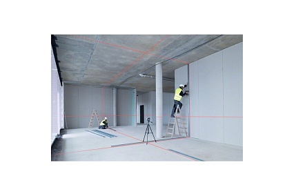 Лазерный нивелир Bosch GLL 3-80C+ BM1 + LR7 + L-boxx 0601063R05