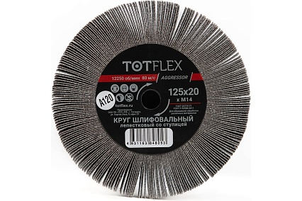 Круг лепестковый радиальный универсальный 125x20 мм, М14, Р120 TOTFLEX 4631163848053