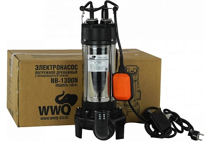 Дренажно-канализационный насос с режущим ножом WWQ NB-1300N