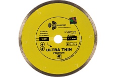 Диск алмазный отрезной Сплошной Ультратонкий Ultra Thin hot press (230х25.4 мм) TRIO-DIAMOND UTW506