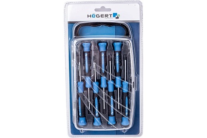 Набор часовых отвёрток в футляре Hoegert Technik 7 шт. HT1S270