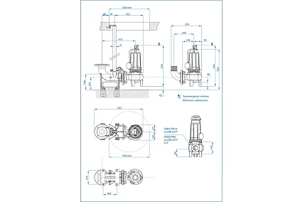 Погружной канализационный насос Dreno Pompe DNB 65-2/150 T 2001520