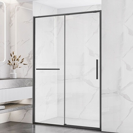 Душевая дверь Vincea Слим Софт (Slim Soft) VDS-1SS100CLGM 100x200 вороненая сталь, прозрачная