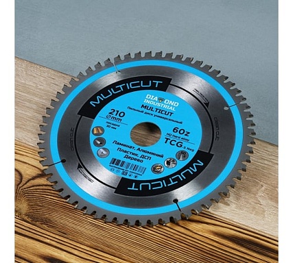 Диск пильный по мультиматериалам Multicut 210x30 мм, Z=60 TCG Diamond Industrial DIDM210Z60
