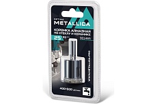 Коронка алмазная 25x55 мм, #80, по стеклу и плитке METALLICA Optima 901465