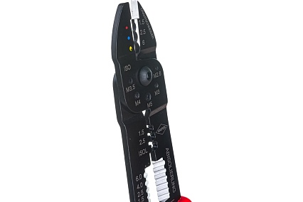 Пресс-клещи для резки и зачистки кабеля Knipex 3 гнезда KN-9722240SB
