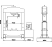 Пресс c электроприводом Kraftwell 50 т KRWPR50E