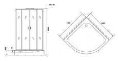 Душевая кабина Niagara Premium NG-6002-01 100x100