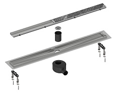 Трап для душа Timo Drain System 700 DS230207/00 70 см, вставка Plate, хром