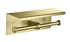 Держатель туалетной бумаги Aquatek Оберон AQ4909BG шлифованное золото