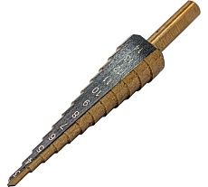 Сверло ступенчатое в блистере HSS424 Forsage F-44738(49820)