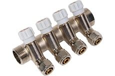 Коллектор Rvc 1 гш-1/2 ш, регулируемый 4 выхода (под ЕК 16x1/2 ) 10878