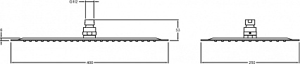 Верхний душ Jacob Delafon Oblo/Talan Design E20643-CP