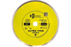 Диск алмазный отрезной Сплошной Ультратонкий Ultra Thin hot press (250х25.4 мм) TRIO-DIAMOND UTW507