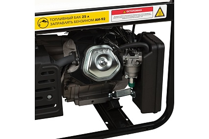 Бензиновый генератор Kranz KR8000 8 кВт, 230 В, 25 л, ручной старт KR-16-1137