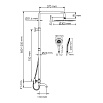 Душевая стойка WasserKRAFT A188.116.101.010.CH Thermo с термостатом, хром