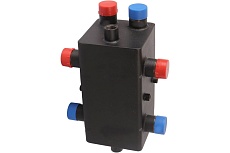 Коллектор Rommer с гидравлическим разделителем, 2 отопительных контура 1 RDG-0018-004002 RG008T2Q143UKN