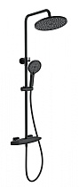 Душевая стойка Wonzon&Woghand Neo WW-B3035-A1-MB термостат, черный матовый