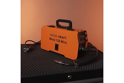 Сварочный полуавтомат инверторный Wiederkraft mig no gas/mma Weld 150 Mini