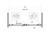 Душевая дверь BelBagno SOFT_CLOSE-2-BF-1-110-C-GM 110x200 прозрачная, оружейная сталь