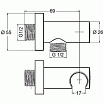 Шланговое подключение Kludi A-Qa 6054739-00 черный матовый