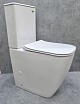 Унитаз компакт CeramaLux 2170AXMW с сиденьем микролифт, матовый белый