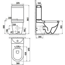 Бачок для унитаза Creavit Dream DR410