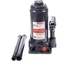 Гидравлический бутылочный домкрат Skyway 8т h 200-385 мм с клапаном в коробке S01804019