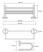 Полка для полотенец Bemeta Omega 104205172 хром