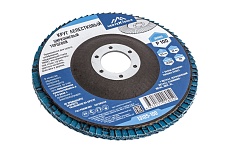 Круг лепестковый торцевой циркониевый 125 мм, р100 Vertextools 13125-100