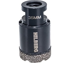 Коронка алмазная по керамике и керамограниту Super Hard (35 мм; M14) Hilberg HH635