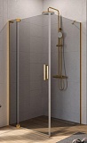 Душевой уголок Cezares Slider SLIDER-AH-1-80-90/100-GRIGIO-BORO 80x90/100 серое, брашированное золото