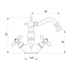 Смеситель для биде Migliore Princeton Plus ML.PRP-8044.CR хром