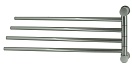 Полотенцедержатель WasserKRAFT K-1034NICKEL четверной, никель